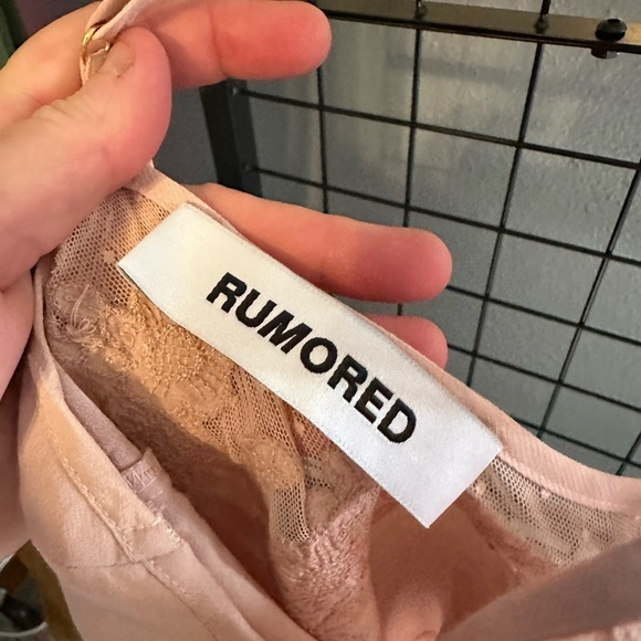 Monet midi dress by Rumored. NWOT. Blush colored - Picture 7 of 7